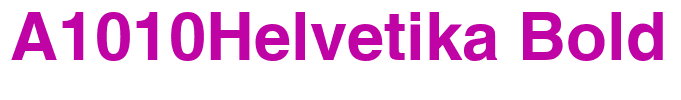 A1010Helvetika Bold